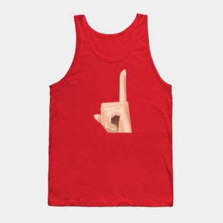 Shh Gesture(Look up) Tank Top